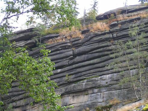 Die imposante Felsformation auf dem Epprechtstein.
