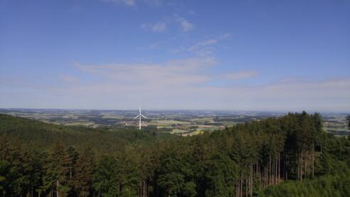 Ausblick von der Aussichtswarte Luisenhöhe