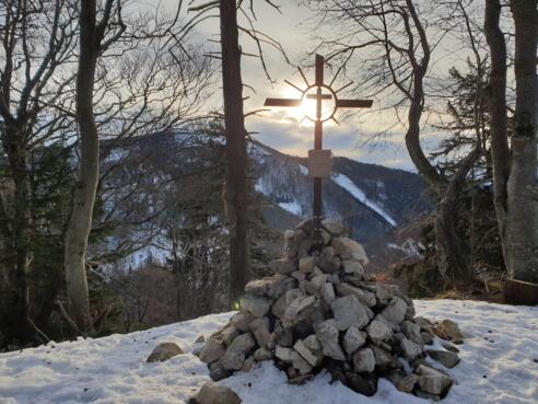Gipfelkreuz der Teufelskirche