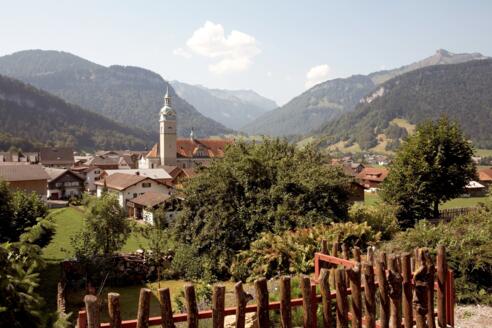 Blick auf Bezau