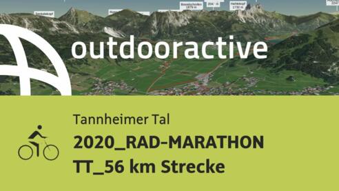 Rennradtour im Tannheimer Tal: 2020_RAD-MARATHON TT_56 km Strecke