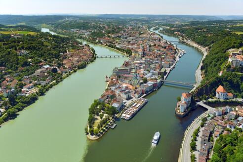 Passau Dreiflüsseeck