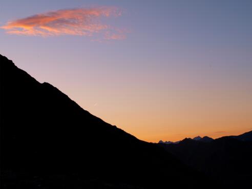 Sonnenaufgang, Säule 2850 m