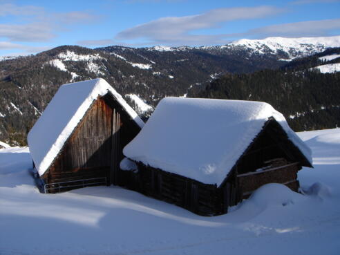 Hütten bei der Oberen Reifensteineralm