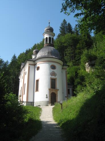 Die Wallfahrtskirche Maria Kunterweg bei Ramsau.