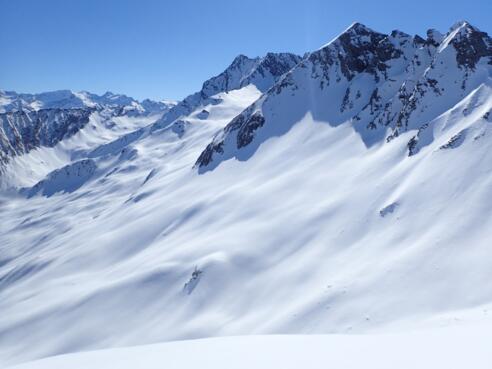 Geigescharte, Blick zum Grüneckkogel