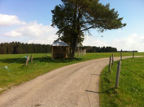 Unterstandsmöglichkeit auf dem Weg nach Brandach