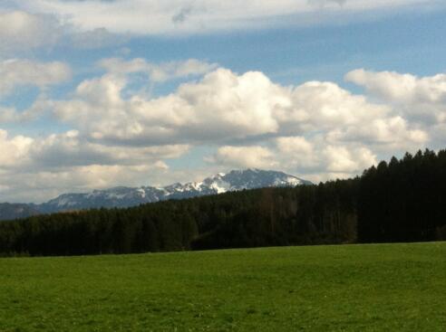Weitblick auf die Alpenkette