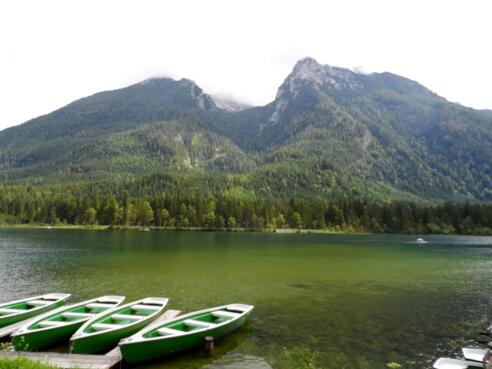 Ausblicke auf Hintersee und Hochkalter
