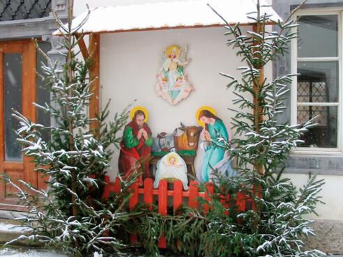 Bretterkippe im Rathaushof