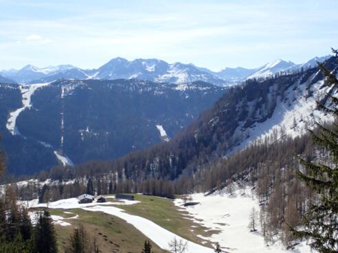 Blick hinunter zur Höchalm