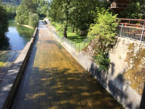 Floßrutsche im Mühltal