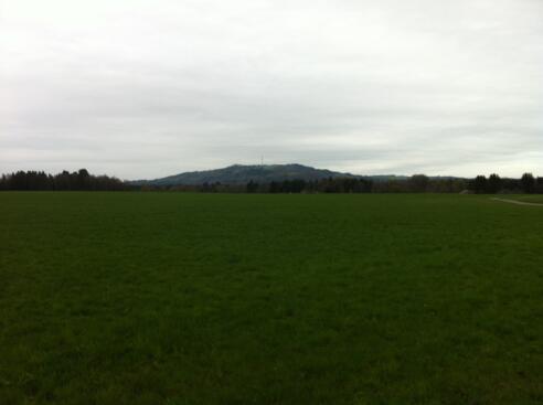 Weitblick auf den Peißenberg