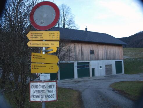 "Vitz am Berg" Mautstelle 652m.