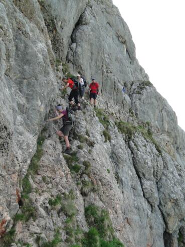 Klettersteig am Sagzahn
