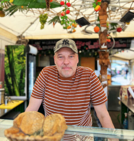 Patrick auf seiner persönlichen Bühne