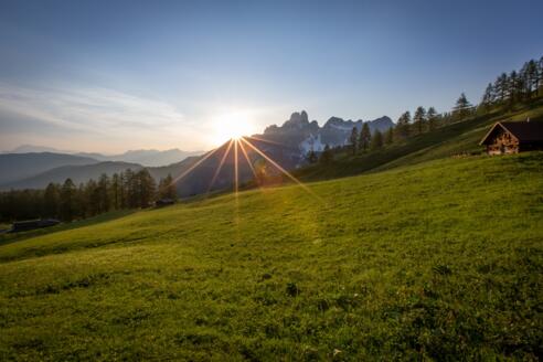 Blick zur Bischofsmütze von der Sulzenalm