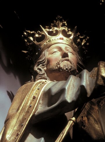 Ausschnitt aus der Figurengruppe  "Krönung Mariens" aus der Stadtpfarrkirche Eggenfelden