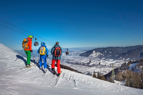 Skifahrer am Brauneck