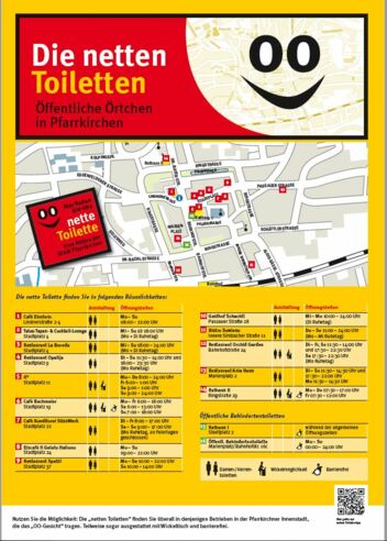 Wo finde ich nette Toiletten