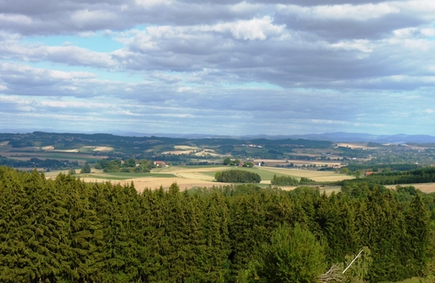 Ausblick bei Holzhäuser