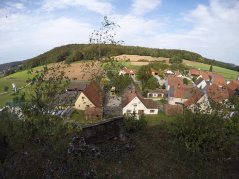 Aussicht vom Kuhfels oberhalb von Peilstein