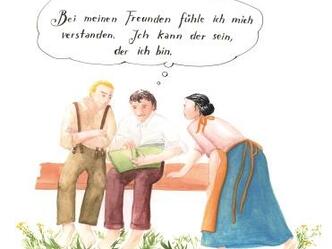 Gräsalp - Franz Michael Felder mit Freunden - Illustration Monika Hehle