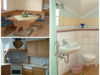 Sitzecke, Küche, Bad/Dusche