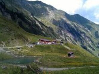 Blick auf die Baumgartalm