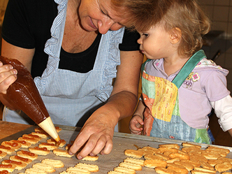 Kekse backen bein Bäckerei Frauendorfer