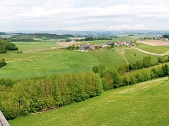 Panorama Kirchberg - Blick vom Aussichtsturm Burgstall
