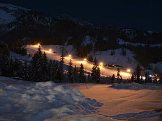 Flutlicht Skifahren