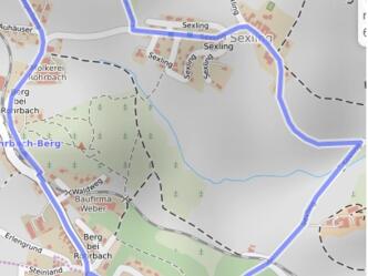 Lauf- und Wanderstrecke Auto-Grabner Runde
