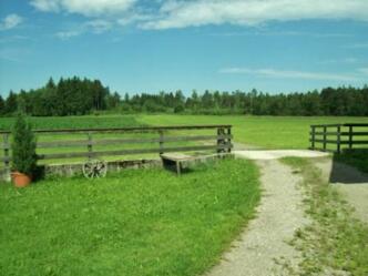Inmitten von Feldern und Wäldern