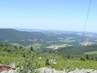 Blick von der Käsplatte