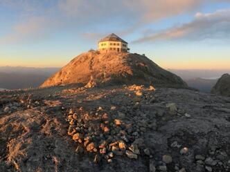 Hochkönig Panorama mit Matrashaus (Nordseite) in der Abendsonne