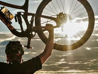 Abendstimmung beim Biken