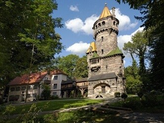 Herkomer Museum, Mutterturm und Parkanlage