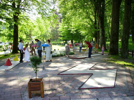 Miniatur-Golfanlage im Luitpoldpark Berchtesgaden