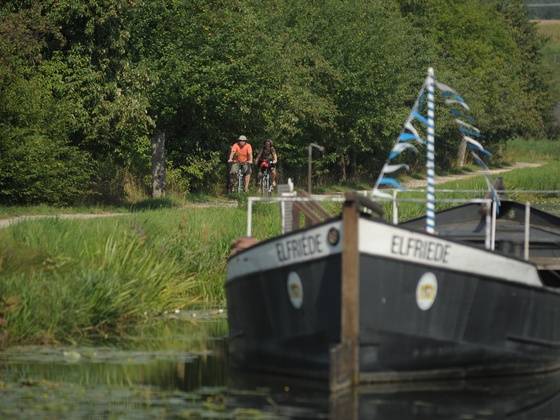 Alter Kanal, Treidelschiff, Ludwigskanal