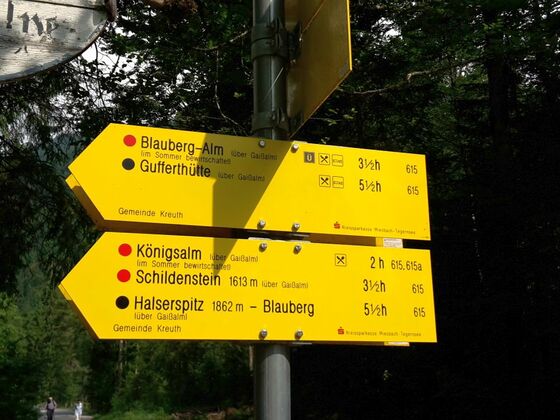 Über Gaißalm und Königsalm zur Gufferthütte