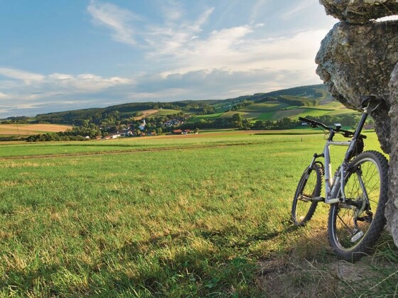 Aussicht vom Krokodilstein bei Asenham