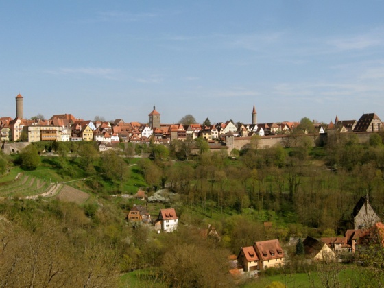 Blick auf Rothenburg