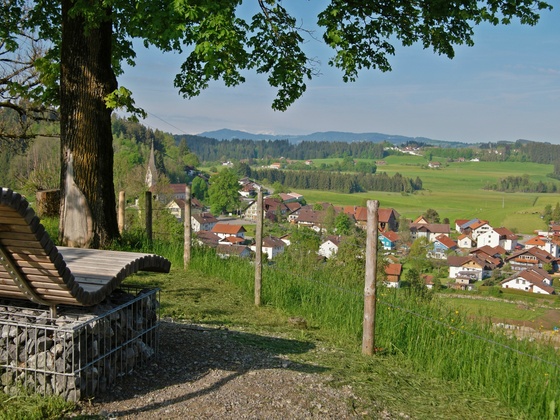 An der Radrunde Allgäu bei Röthenbach.