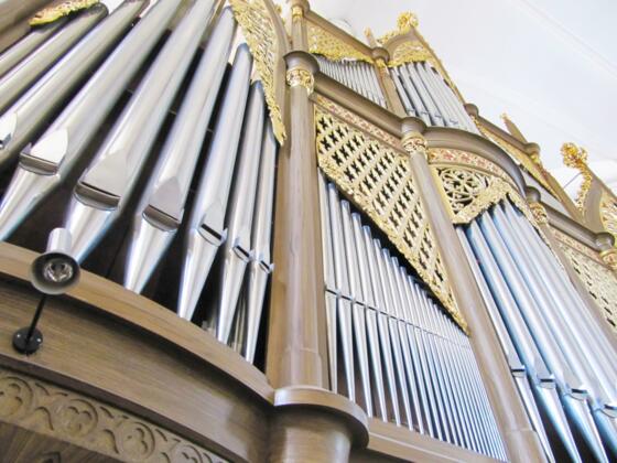 Heidenreich-Orgel in St Michaelis Hof (Detail)