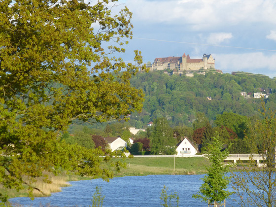 Goldbergsee Coburg mit Blick auf die Veste Coburg