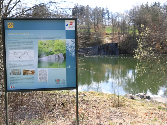 Marmorbruch am Eichelberg, Infotafel Geopfad Theresienstein