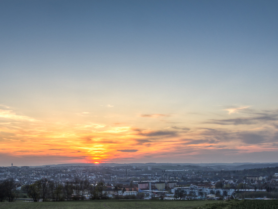 Blick auf Hof