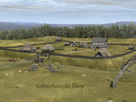 So könnte die Keltenschanze einst ausgesehen haben