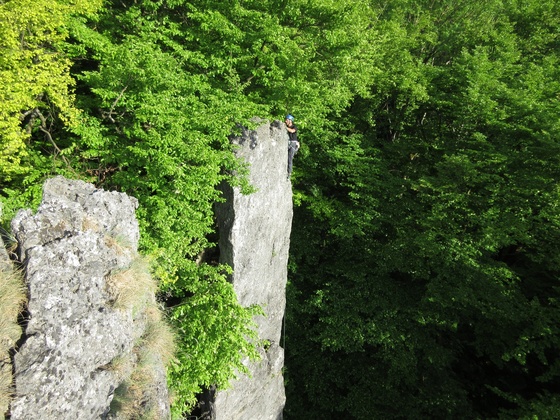 Kletterer in der Tour Südwestwand